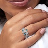 image:imageRossSimons 170 ct tw Tonal Blue Topaz Vine Ring in Sterling SilverTopaz