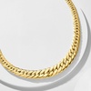 image:imageRossSimons 18kt Gold Over Sterling Graduated CubanLink NecklaceNo Gemstone