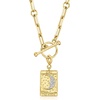 image:imageRossSimons 18kt Gold Over Sterling The Moon Tarot Card Charm With 10 ct tw Diamonds