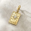 image:imageRossSimons 18kt Gold Over Sterling The Star Tarot Card Charm With Diamonds