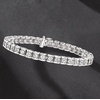 image:imageRossSimons 200 ct tw Diamond Cluster Tennis Bracelet in Sterling SilverDiamond