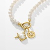 image:imageRossSimons 56mm Cultured Pearl CharmCompatible Necklace in 18kt Gold Over Sterling200 Inches