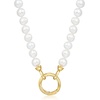 image:imageRossSimons 56mm Cultured Pearl CharmCompatible Necklace in 18kt Gold Over Sterling200 Inches