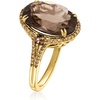image:imageRossSimons 785 ct tw Smoky Quartz Ring With 36 ct tw Brown Diamonds in 14kt Yellow Golddiamondcolored