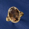 image:imageRossSimons 785 ct tw Smoky Quartz Ring With 36 ct tw Brown Diamonds in 14kt Yellow Golddiamondcolored