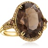 image:imageRossSimons 785 ct tw Smoky Quartz Ring With 36 ct tw Brown Diamonds in 14kt Yellow Golddiamondcolored