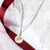image:imageRossSimons 859mm Cultured Pearl Cross Pendant Necklace With Single Diamond in 14kt Yellow Gold and Sterling Silver 18 inches