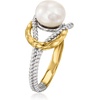 image:imageRossSimons 885mm Cultured South Sea Pearl Ring in Sterling Silver and 18kt Gold Over Sterling