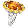image:imageRossSimons Amber and 230 ct tw Citrine Ring With White Zircons in Sterling SilverAmber