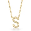 image:imageRossSimons Diamond Initial Necklace in 18kt Gold Over Sterling16inch I