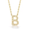 image:imageRossSimons Diamond Initial Necklace in 18kt Gold Over Sterling16inch I