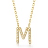 image:imageRossSimons Diamond Initial Necklace in 18kt Gold Over Sterling16inch I