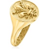 image:imageRossSimons Italian 14kt Yellow Gold FleurDeLis Signet RingNo Gemstone