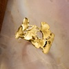 image:imageRossSimons Italian 14kt Yellow Gold Ginkgo Leaf RingNo Gemstone
