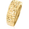 image:imageRossSimons Italian 14kt Yellow Gold Textured and Polished RingNo Gemstone
