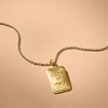 image:imageRossSimons Italian 18kt Gold Over Sterling Made in Italy Tag Pendant Necklace 18 inches