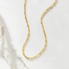 image:imageRossSimons Italian 1mm 14kt Yellow Gold Twisted SparkleChain NecklaceNo Gemstone