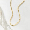 image:imageRossSimons Italian 1mm 14kt Yellow Gold Twisted SparkleChain NecklaceNo Gemstone