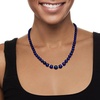 image:imageRossSimons Lapis Bead Necklace With 24 ct tw Diamonds in Sterling Silver 18 inches