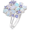 image:imageRossSimons Opal and 36 ct tw Tanzanite Flower Ring in Sterling SilverOpal