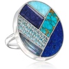 image:imageRossSimons Tonal Blue MultiGemstone Inlay Ring With 380 Carat Sapphire and 80 ct tw Swiss Blue Topaz in Sterling SilverFluorite