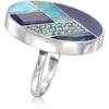 image:imageRossSimons Tonal Blue MultiGemstone Inlay Ring With 380 Carat Sapphire and 80 ct tw Swiss Blue Topaz in Sterling SilverFluorite