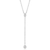 image:imagePure Collection by RossSimons 010 ct tw Diamond YNecklace in Sterling Silver 16 inches