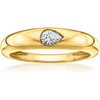 image:imagePure Collection by RossSimons 020 Carat PearShaped LabGrown Diamond Ring in 18kt Gold Over SterlingDiamond