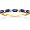 image:imagePure Collection by RossSimons 040 ct tw Sapphire Ring With Diamonds in 14kt Yellow GoldSapphire