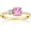 image:imagePure Collection by RossSimons 100 Carat LabGrown Pink Sapphire and 10 Carat LabGrown Diamond Ring in 18kt Gold Over SterlingCreated Sapphire