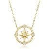 image:imagePure Collection by RossSimons Diamond Compass Necklace in 14kt Yellow Gold 16 inches