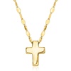 image:imagePure Collection by RossSimons Italian 14kt Yellow Gold Cross LumachinaChain NecklaceNo Gemstone