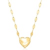 image:imagePure Collection by RossSimons Italian 14kt Yellow Gold Heart LumachinaChain Necklace 16 inches