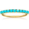 image:imagePure Collection by RossSimons Turquoise Ring in 14kt Yellow GoldCreated Turquoise