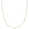 image:imageRossSimons 025 ct tw BezelSet Diamond Station Necklace in Sterling Silver