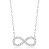 image:imageRossSimons 025 ct tw Diamond Infinity Necklace in Sterling SilverDiamond