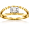 image:imageRossSimons 050 Carat LabGrown Diamond Split Ring in 18kt Gold Over SterlingDiamond