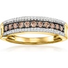 image:imageRossSimons 050 ct tw Brown and White Diamond Ring in 18kt Gold Over Sterlingdiamondcolored