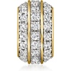 image:imageRossSimons 065 ct tw LabGrown Diamond 3Row Bead Charm in 18kt Gold Over Sterling