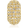 image:imageRossSimons 090 ct tw White Topaz Bead Charm in 18kt Gold Over Sterling