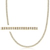 image:imageRossSimons 100 ct tw Diamond Tennis Necklace in 18kt Gold Over SterlingDiamond