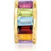 image:imageRossSimons 170 ct tw Baguette MultiGemstone Bead Charm in 18kt Gold Over Sterling
