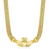 image:imageRossSimons 18kt Gold Over Sterling BismarkLink Claddagh NecklaceNo Gemstone