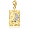 image:imageRossSimons 18kt Gold Over Sterling The Moon Tarot Card Charm With 10 ct tw Diamonds