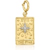image:imageRossSimons 18kt Gold Over Sterling The Star Tarot Card Charm With Diamonds