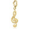 image:imageRossSimons 18kt Gold Over Sterling Treble Clef Charm