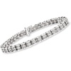 image:imageRossSimons 200 ct tw Diamond Cluster Tennis Bracelet in Sterling SilverDiamond