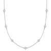 image:imageRossSimons 200 ct tw Moissanite Station Necklace in Sterling SilverMoissanite