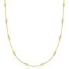 image:imageRossSimons 250 ct tw BezelSet Peridot Station Necklace in 18kt Gold Over SterlingPeridot