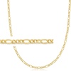 image:imageRossSimons 35mm 14kt Yellow Gold FigaroLink NecklaceNo Gemstone